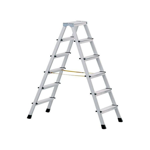 Zarges Anodised Double-Sided Steps, Open 1.43m 2 x 6 Rungs Zarges - Town Tools