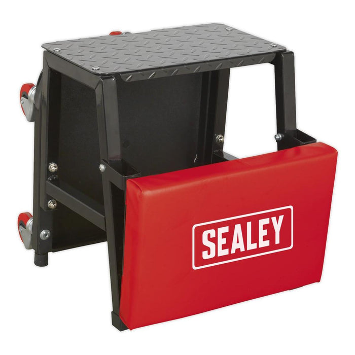 Sealey Mechanic's Utility Seat & Step Stool SCR16 Sealey - Town Tools 