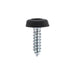 Sealey Numberplate Screw Plastic Enclosed Head 4.8 x 18mm Black Pack of 50 PTNP3 Sealey - Town Tools 