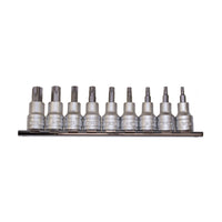 Teng Tools 3/8" TPX Bit Socket Clip Rail Set 9 Pieces