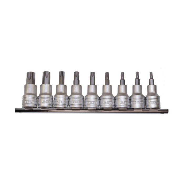 Teng Tools 3/8" TPX Bit Socket Clip Rail Set 9 Pieces Teng Tools - Town Tools 