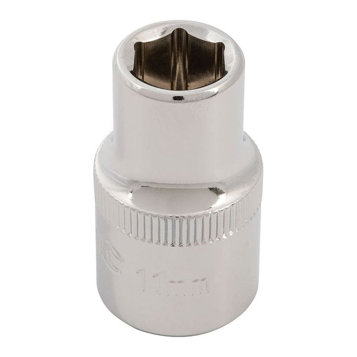 Silverline Socket 1/2" Drive 6pt Metric 11mm Silverline - Town Tools 