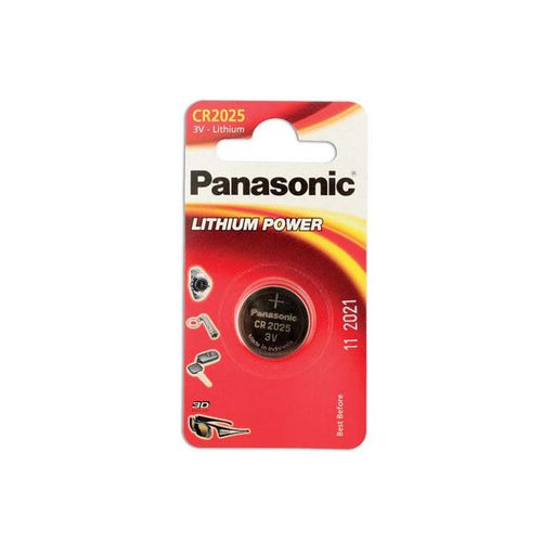 Connect Panasonic Coin Cell Battery CR2025 3V 1pc x 12 30662 Tool Connection - Town Tools 