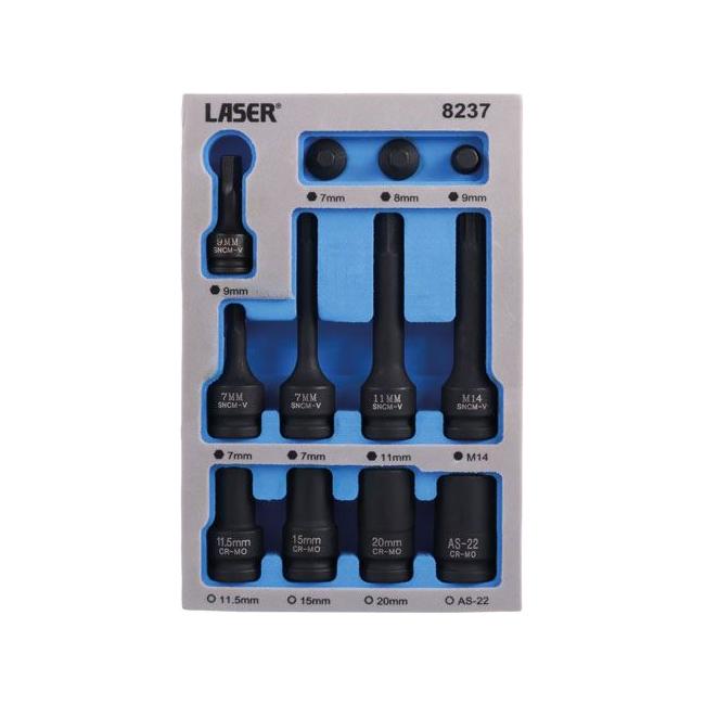 Laser German Vehicle Brake Caliper Set 12pc 8237 Laser - Town Tools 