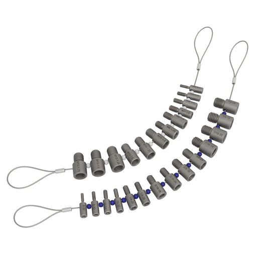 Sealey Metric/Imperial Thread Checker Nut & Bolt Checker 26pc AK70NBC Sealey - Town Tools 