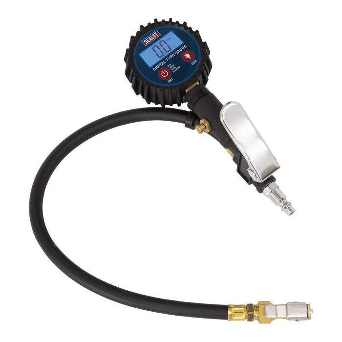 Sealey Digital Tyre Inflator with Clip-On Connector SA400 Sealey - Town Tools 