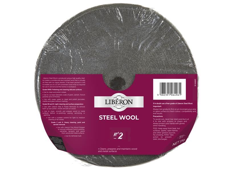 Liberon Steel Wool Grade 2 Medium 1kg Liberon - Town Tools