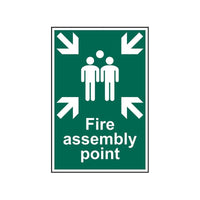 Scan Fire Assembly Point - PVC Sign 200 x 300mm