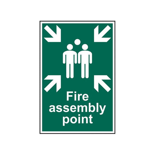 Scan Fire Assembly Point - PVC Sign 200 x 300mm Scan - Town Tools