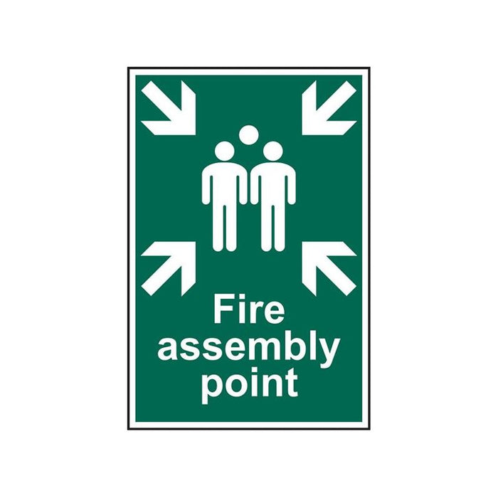 Scan Fire Assembly Point - PVC Sign 200 x 300mm Scan - Town Tools