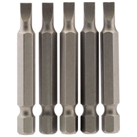 Draper Plain Slot Insert Bit, 4.5mm, 1/4" Hex, 50mm Long (Pack of 5) 64270