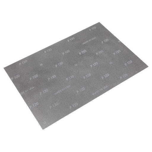 Sealey Mesh Orbital Screen Sheets 12 x 18" 120 Grit Pack of 10 MOS1218120 Sealey - Town Tools 