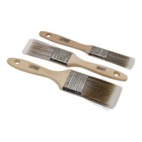 Sealey Wooden Handle Paint Brush Set 3pc SPBS3W