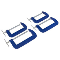 Sealey G-Clamp Set 150mm & 200mm 4pc AK6006SET