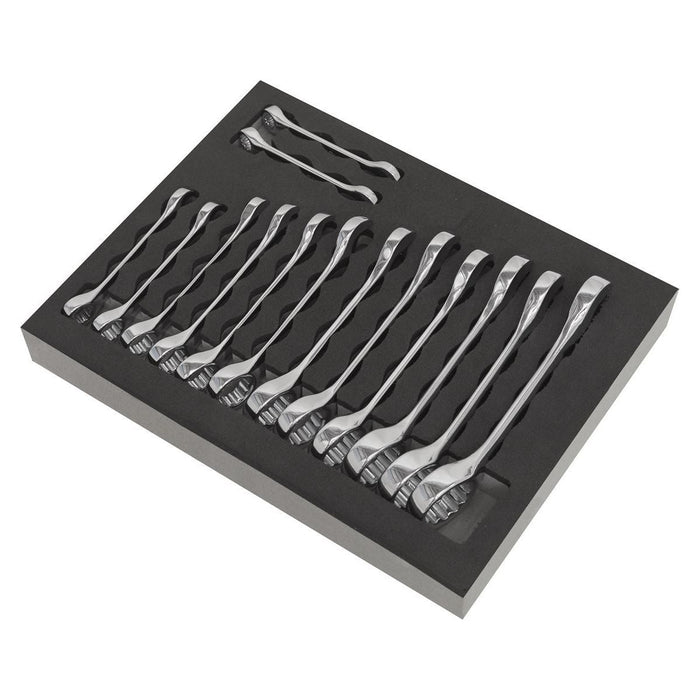 Sealey Combination Spanner Set 14pc Stubby S01232 Sealey - Town Tools 