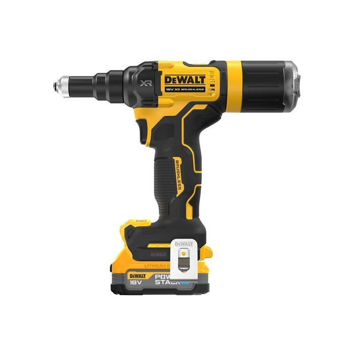 Dewalt Power Tools DCF403E1T XR 3/16in Brushless Riveter 1 x 1.7Ah POWERSTACK™ Li-ion DeWALT Power Tools - Town Tools
