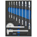 Bunker Knee Wrench, Measuring and Pick-up Set in EVA Foam Inlay (10 Piece)
