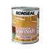 Ronseal Interior Varnish Quick Dry Matt Dark Oak 250ml Ronseal - Town Tools