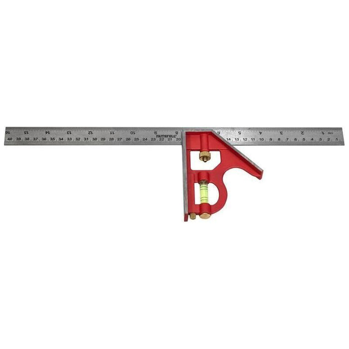 Faithfull Combination Square 400mm (16in) Faithfull - Town Tools