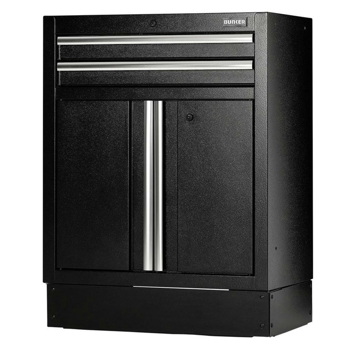 BUNKER Modular Floor Cabinet, 2 Drawer, 2 Door, 680mm - MS400-2BU
