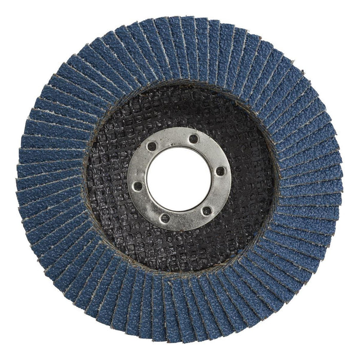 Sealey Flap Disc Zirconium115mm22mm Bore 40Grit FD11540 Sealey - Town Tools 