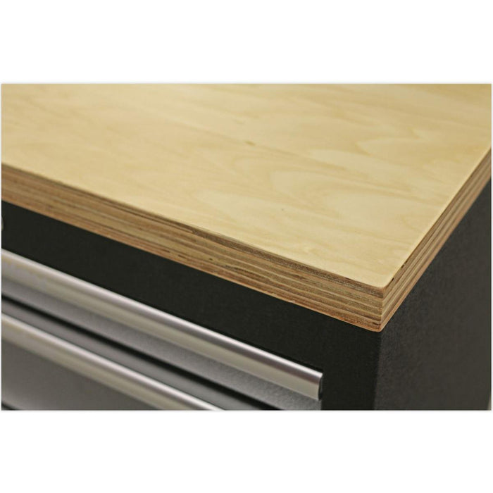 Sealey Superline Pro 2.0m Storage System Wood Worktop APMSSTACK02W Sealey - Town Tools 