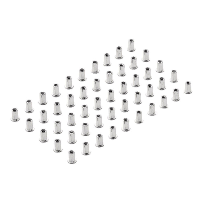 Draper Zinc Plated Threaded Insert Rivet Nuts, M5 x 0.8mm (Pack of 50) Draper - Town Tools