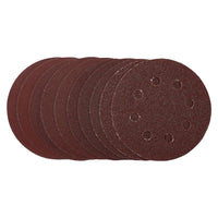Draper Sanding Discs, 115mm, Hook & Loop, Assorted Grit, (Pack of 10) 53510