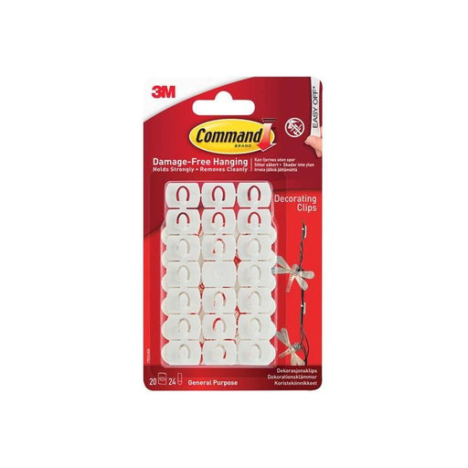 Command™ White Decorating Clips (Pack 20) Command™ - Town Tools