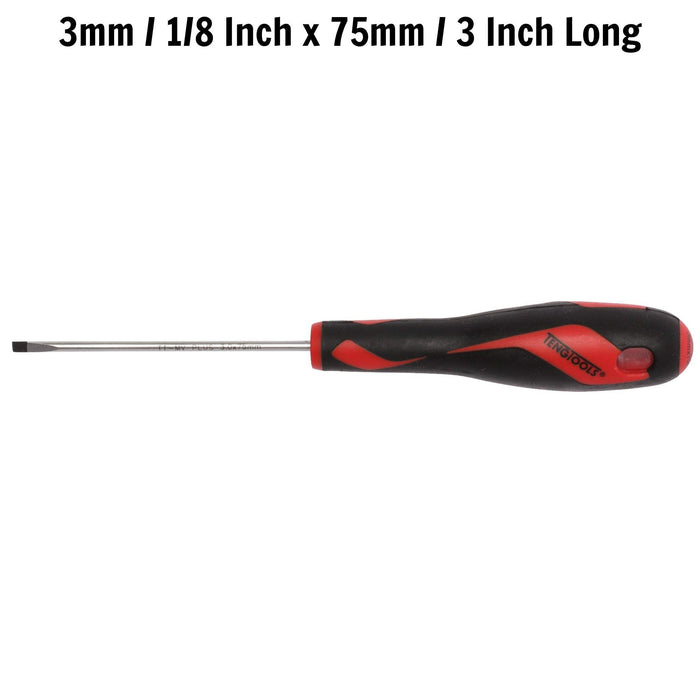 Teng Tools Flat Screwdriver 0.5 x 3.0 x 75mm S Teng Tools - Town Tools 