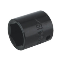 Sealey Impact Socket 19mm 3/8"Sq Drive IS3819