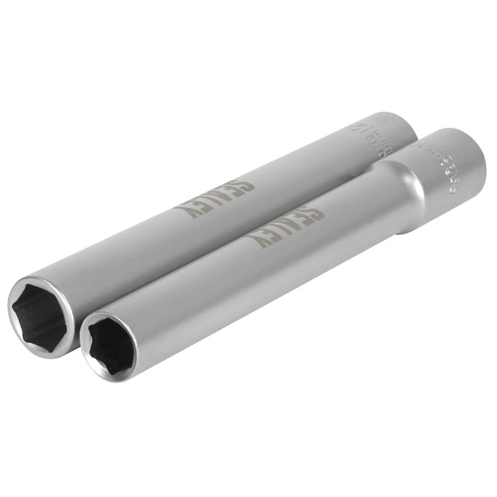 Sealey Extra-Deep Socket Set 3/8"Sq Drive 10 & 12mm 2pc SX1012 Sealey - Town Tools 