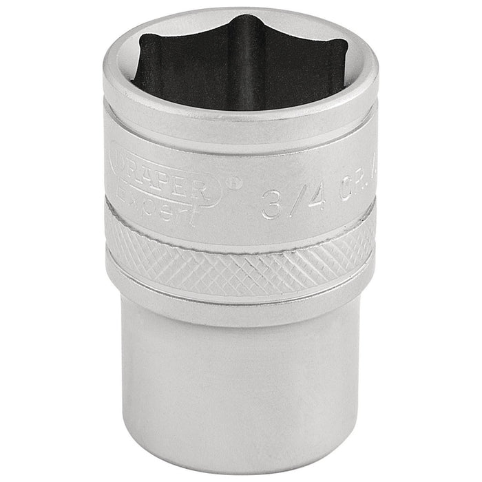 Draper 6 Point Imperial Socket, 1/2" Sq. Dr., 3/4" 16631 Draper - Town Tools 