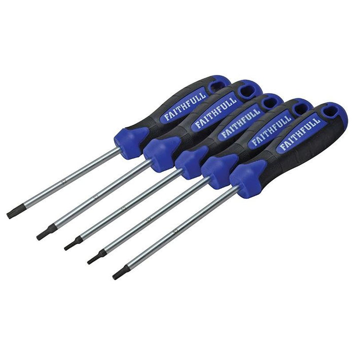 Faithfull Star (Torx) Head Screwdriver Set, 5 Piece Faithfull - Town Tools