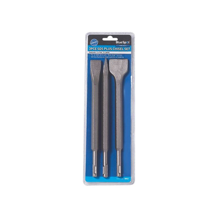 Bluespot Tools SDS Plus Chisel Set, 3 Piece BlueSpot Tools - Town Tools