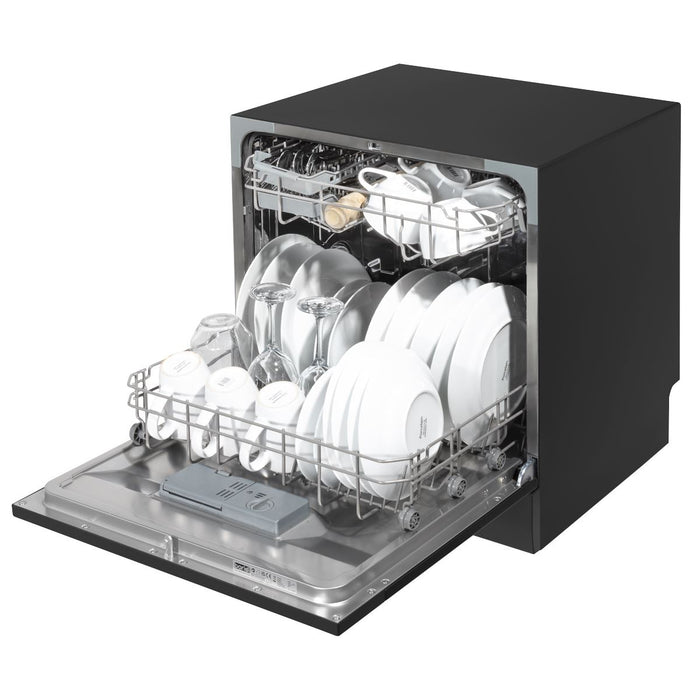 Baridi Tabletop Dishwasher 8 Place Settings 8L Capacity - Black DH88