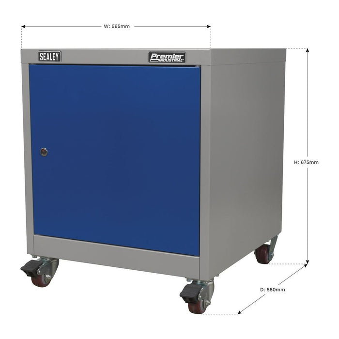 Sealey Mobile Industrial Cabinet 1 Shelf Locker API5659 Sealey - Town Tools 