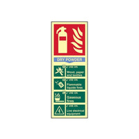 Scan Fire Extinguisher Composite - Dry Powder - Photoluminescent 75 x 200mm