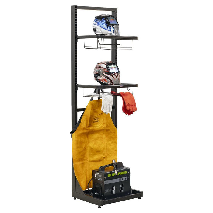 Sealey Motorcycle Helmet & Gear Tidy, Freestanding MS081FS Sealey - Town Tools 