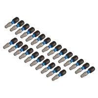Draper Expert TX-STAR Impact Screwdriver Bits, T25 x 25mm, 1/4" Hex (Pack of 25)