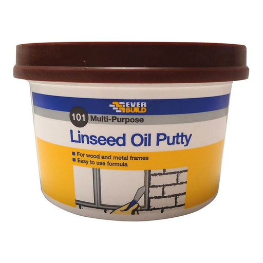 Everbuild Sika 101 Multi-Purpose Linseed Oil Putty Brown 500g Everbuild Sika - Town Tools