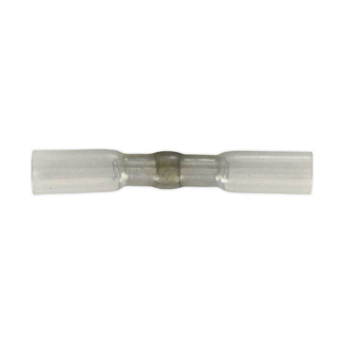 Sealey Heat Shrink Butt Connector with Crimp & Solder Clear Pack of 25 HSSB25C Sealey - Town Tools 