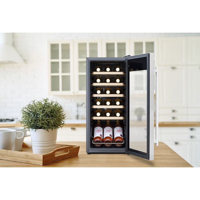 Baridi 18 Bottle Wine Fridge & Cooler - Stainless Steel DH29