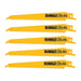Dewalt Power Tools Bi-Metal Reciprocating Blade for Wood with Nails 152mm (Pack 5) DeWALT Power Tools - Town Tools