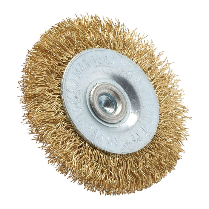 Draper Brassed Steel Crimped Wire Wheel Brush, 50mm 41427 Draper - Town Tools 