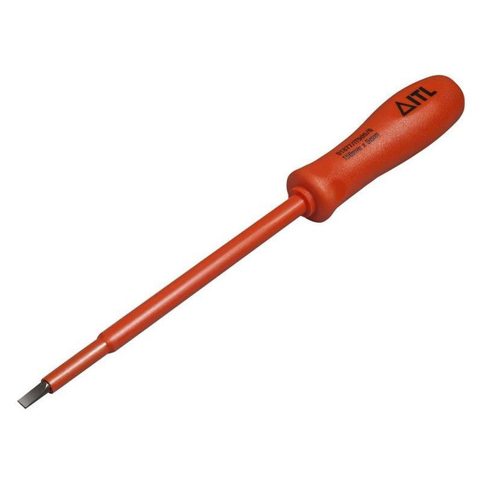 Itl Insulated Insulated Slim Slotted Screwdriver 150 x 8mm ITL Insulated - Town Tools