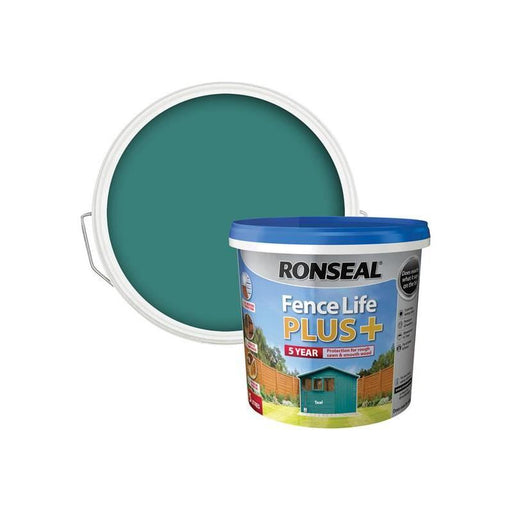 Ronseal Fence Life Plus+ Teal 5 litre Ronseal - Town Tools