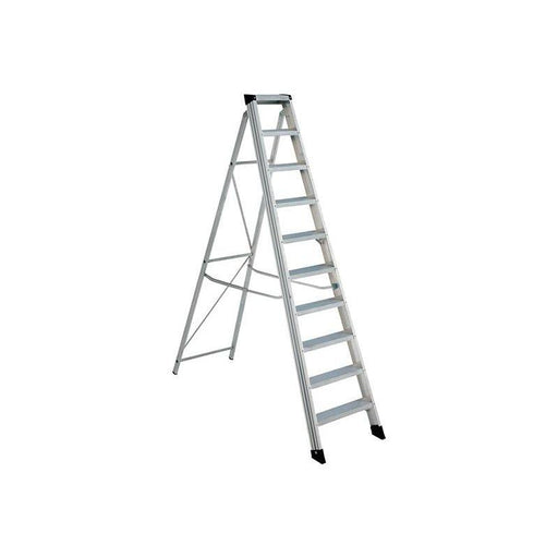 Zarges EN131 Professional Swingback Steps, Open 2.11m Closed 2.37m 10 Rungs Zarges - Town Tools