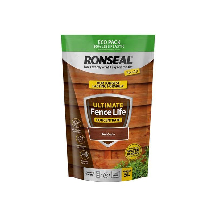 Ronseal Ultimate Fence Life Concentrate Red Cedar 950ml Ronseal - Town Tools