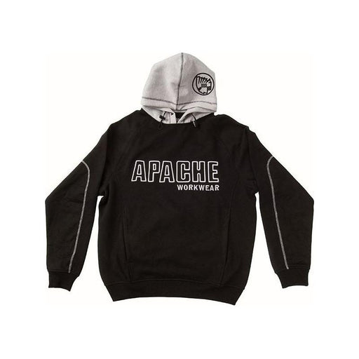Apache Hooded Sweatshirt Black/Grey - M (38/40in) Apache - Town Tools